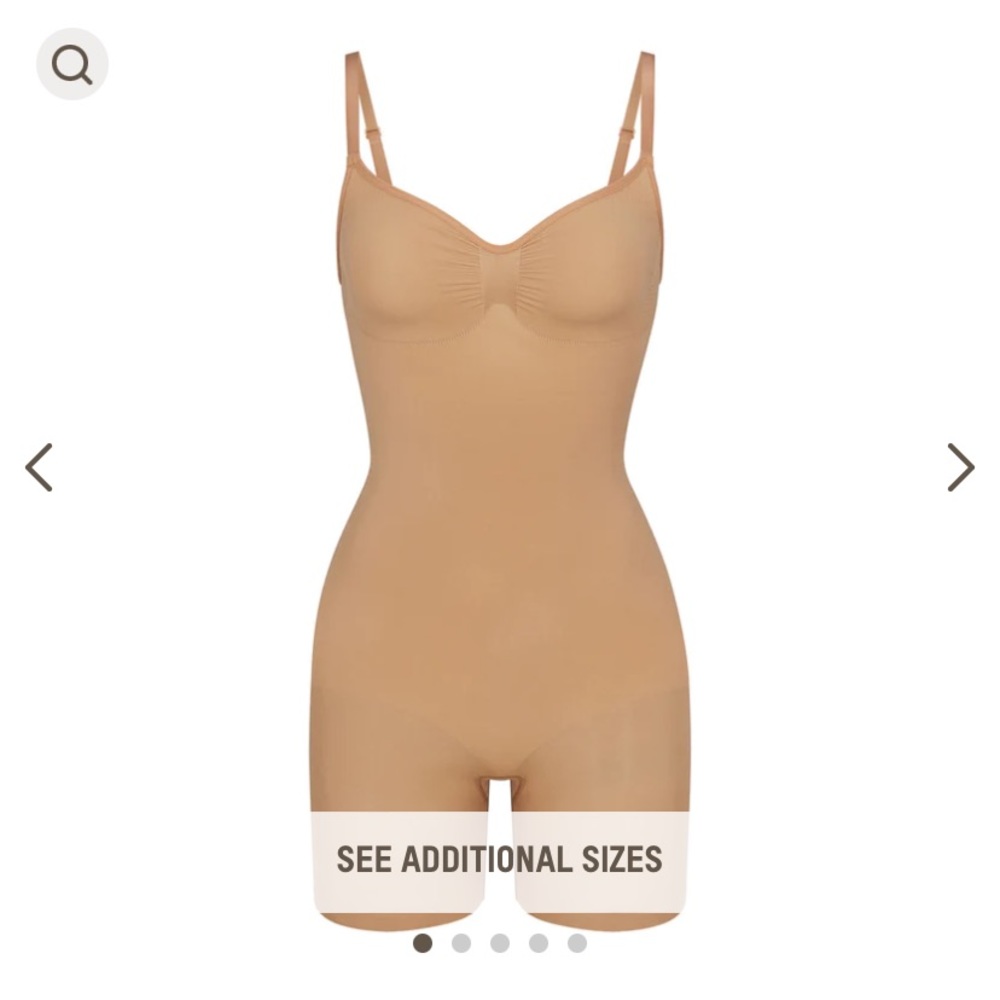 NWOT SKIMS Seamless Sculpt Mod Thigh Bodysuit - Ochre